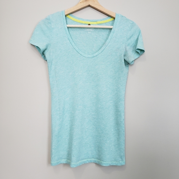 3/$30 Victoria's Secret Blue ScoopNeck ShortSleeve - Picture 3 of 12